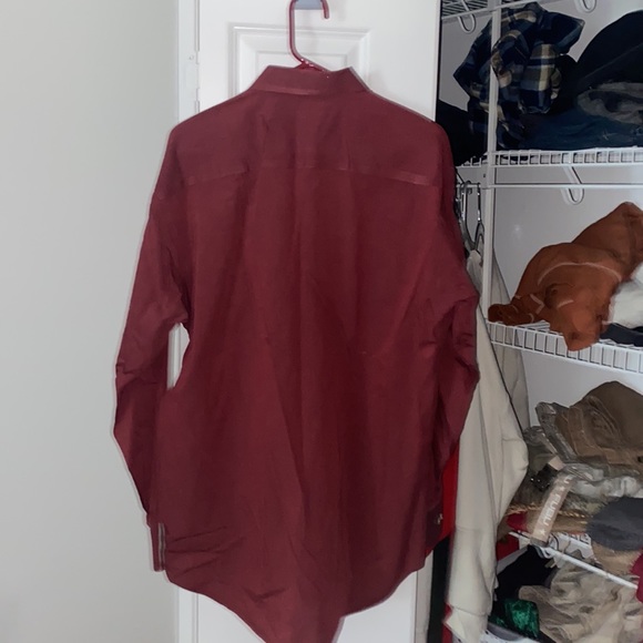 Maroon Christian Dior Button-up - Picture 3 of 3